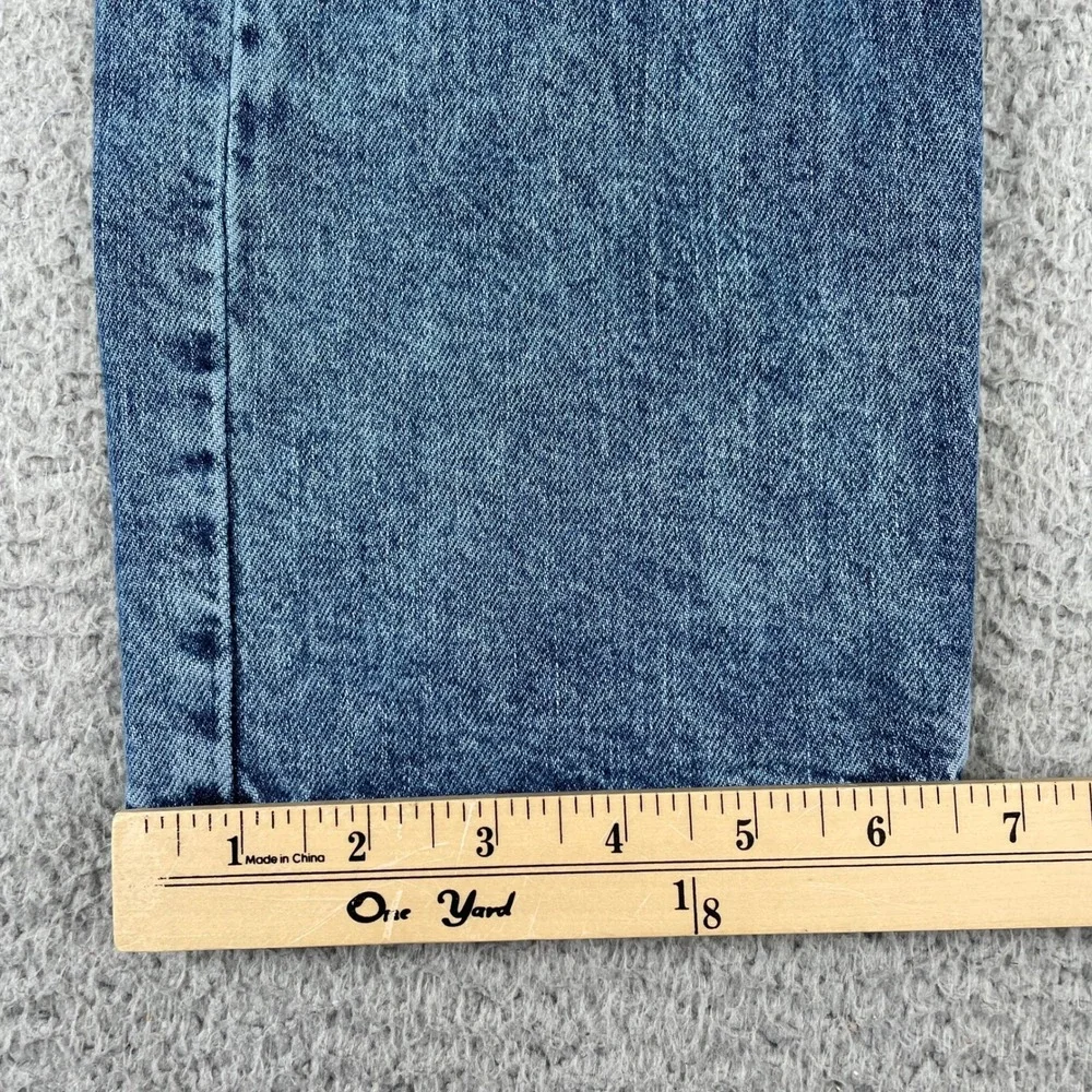 Levi's Jeans Mens 30x30 Blue 502 Regular Taper Distressed Stretch 29507-1117